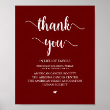 素朴, Burgundy,結婚の寄付，寄付