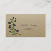 素朴, Kraft, Olive Branch 名刺 (正面)