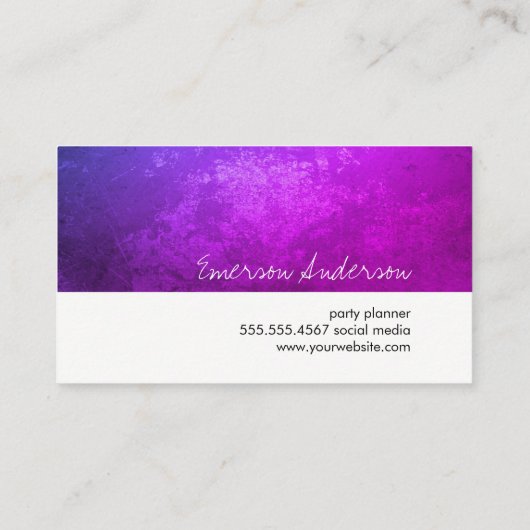 素朴 / Purple 名刺 (裏面)