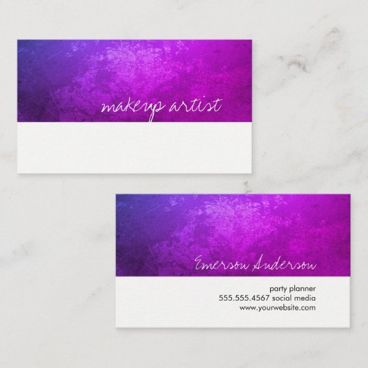 素朴 / Purple 名刺 (正面/裏面)