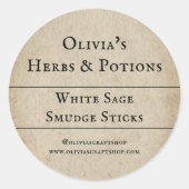 素朴 | Sage Smudge |製品ラベル ラウンドシール (正面)