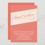 素朴 |SWEET SIXTEEN招待状 招待状 (正面/裏面)