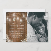 素朴Babys Breath Mason Jar写真結婚