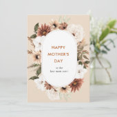 素朴boho flowers happy mother's day photo card シーズンカード (スタンド正面)