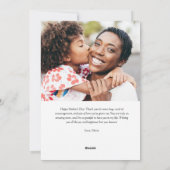 素朴boho flowers happy mother's day photo card シーズンカード (裏面)