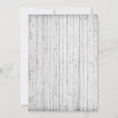 素朴Burlap Stringラエレガントイ結婚ト 招待状 (裏面)