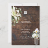 素朴Calla Lily Woodlandプリントまたはデジタル 招待状 (裏面)