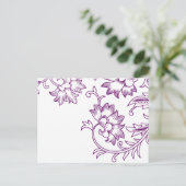 素朴Chicの結婚応答カード インビテーションポストカード (スタンド正面)