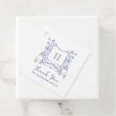 素朴Chinoiserie弓フローラクレスト赤ちゃんシャワー フェイバータグ (インサイチュ)