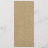 素朴Country Kraftのメ結婚ニューテンプレート メニュー (裏面)