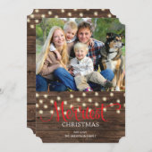 素朴Country Merry Christmasの写真 シーズンカード (正面/裏面)