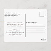 素朴Country Merry Christmas Plaid写真 ポストカード (裏面)