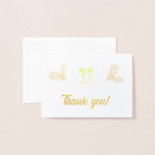 & 素朴Cozy Autumnのコレクシ結婚ョンフォイルカード 箔カード (封筒付き正面)