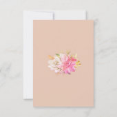 素朴Desert Succulentsのリプライ結婚カード 出欠カード (裏面)