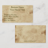 素朴EARTH (Light)ビジネスカードとプロファイルカード 名刺 (正面/裏面)