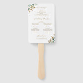 素朴eucalyptus greenery boho結婚計画 ハンドファン (裏面)