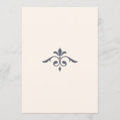 素朴Filigree結婚、のタイムライン プログラム (裏面)