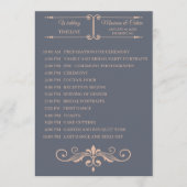 素朴Filigree結婚、のタイムライン プログラム (正面)