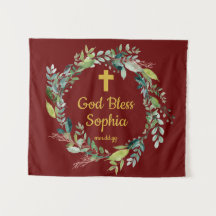 素朴First Communion Backdrop装飾金ゴールド