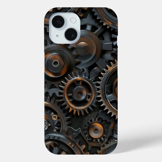 素朴Gearworksの電話ケース Case-Mate iPhoneケース (裏面)