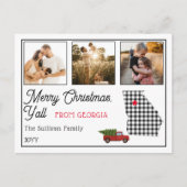 素朴Georgia Photo HolidayからMerry Christmas シーズンポストカード (正面)