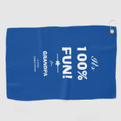 素朴GIFT FOR GRANDPA Nameスクリプモダントクール ゴルフタオル (横)