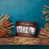 素朴GRANDPA最高ののEVERカスタムの写真の父の日 フォトプラーク (側面)