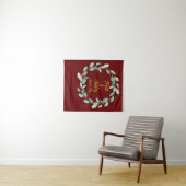 素朴Greeneryの結婚フォトブース背景プロップ タペストリー (インサイチュ(横))