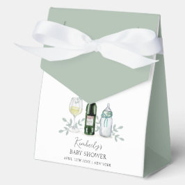 素朴Greenery Champagne Sip & See Baby Shower フェイバーボックス