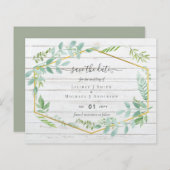 素朴Greenery on Driftwood Budget結婚's (正面/裏面)