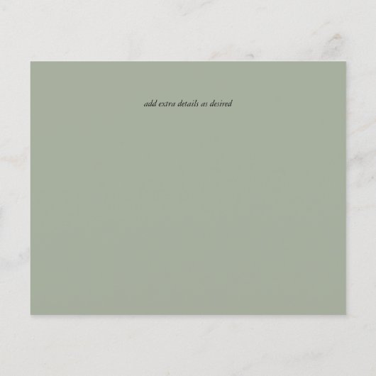 素朴Greenery on Driftwood Budget結婚's (裏面)