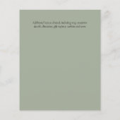 素朴Greenery on Driftwood Budget結婚's チラシ (裏面)