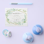 素朴Greenery on Driftwood Budget結婚's チラシ (シングル)