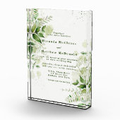 素朴Greenery Vineyard Keepsake Wedding Invite フォトブロック (右)