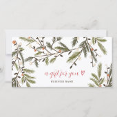 素朴Greenery Winter Holiday Christmasロゴ (正面)