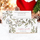 素朴Greenery Winter Holiday Christmasロゴ