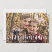 素朴Harvest Thanksgiving写真 シーズンカード (正面)