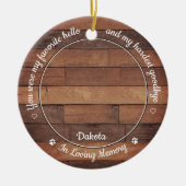 素朴Helloお気に入りの Harbest Goodbye Pet Memorial セラミックオーナメント (正面)