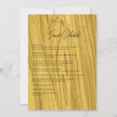 素朴Herbarium Sunflowers Bohemian結婚's 招待状 (裏面)