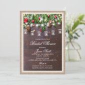 素朴Holiday Bridal Shower Invitation 招待状 (スタンド正面)