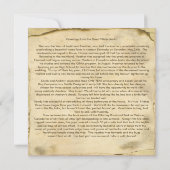 素朴Holiday Letterムースクリスマスカード 招待状 (裏面)