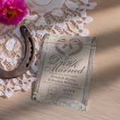 素朴Horse Shoe Lace Drink Be食べ Sのドッ結婚ク 招待状