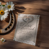 素朴Horse Shoe Lace Drink Be食べ Sのドッ結婚ク 招待状