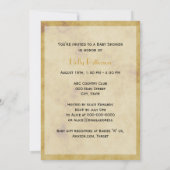 素朴Horseshoes動揺して BG Vベビーシャワー 招待状 (裏面)