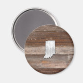 素朴Indiana on Brown Boards マグネット (正面/裏面)