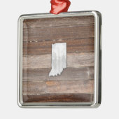 素朴Indiana on Brown Boards メタルオーナメント (左)