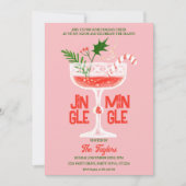 素朴JingleとMingleクリスマスカクテルパーティー 招待状 (正面)