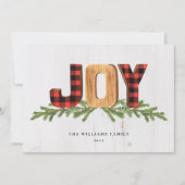 素朴Joy Christmas Non-Photo シーズンカード (正面)
