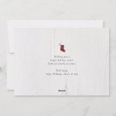 素朴Joy Christmas Non-Photo シーズンカード (裏面)