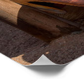 素朴Junk car in Namibia Solitaire photo Poster ポスター (角)